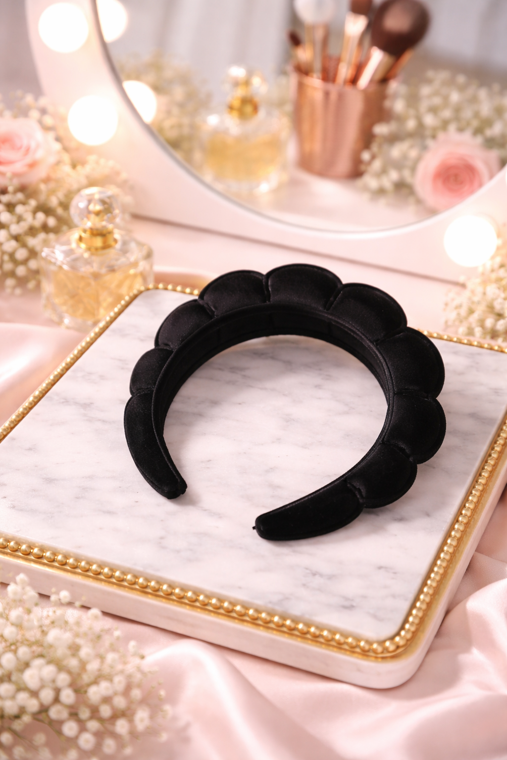 Cute Fabric Hair Band Set for Women | Soft Cloud Style Headband & Hair Ties